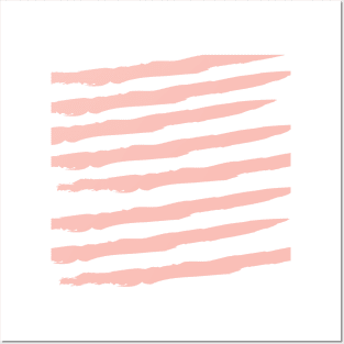 Peach Stripes Posters and Art